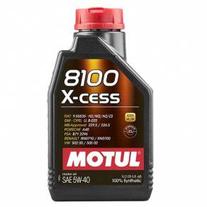 Моторное масло Мotul 8100 X-cess 5w40 A3/SN, 1л.
