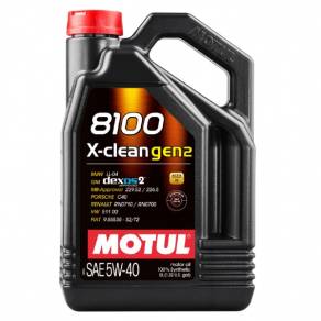 Моторное масло Motul 8100 X-Clean gen2 5W40 (C3/SN), 5л.