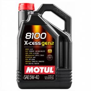 Моторное масло Мotul 8100 X-cess gen2 5w40 A3/SN, 4л.
