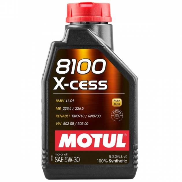 Моторное масло Мotul 8100 X-cess 5W30 A3/SL